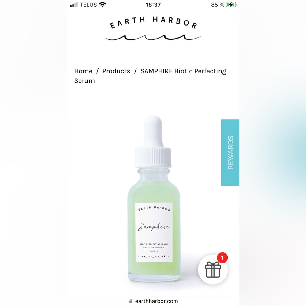 Earth harbor Samphire biotic perfecting serum NEW 30 ml
